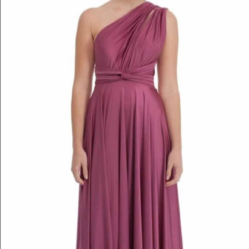 SUGAR BITS CONVERTIBLE DRESS MAUVE. L/XL